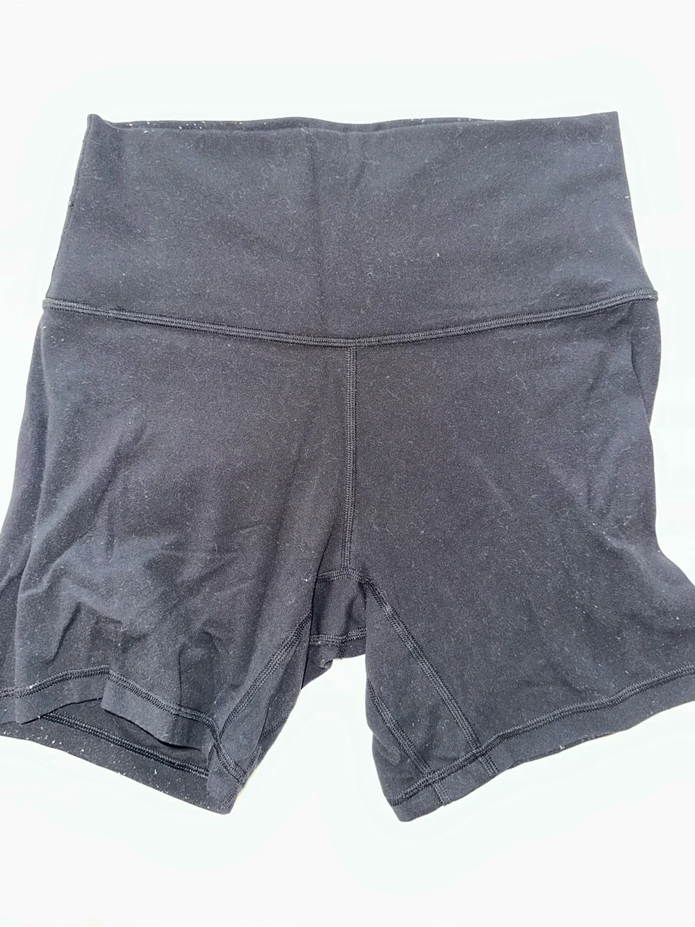 lululemon Black High Rise 6” Biker Workout Shorts Size 6